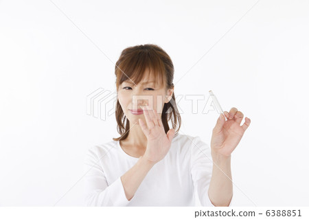 A woman who dislikes tobacco A woman who dislikes tobacco 6388851