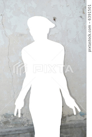 Silhouette man. Silhouette man. 6391501