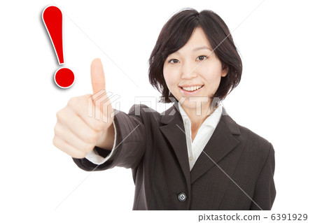 Illustration and business woman 6391929