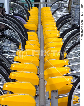 Paid bicycle park in front of the station 6392485