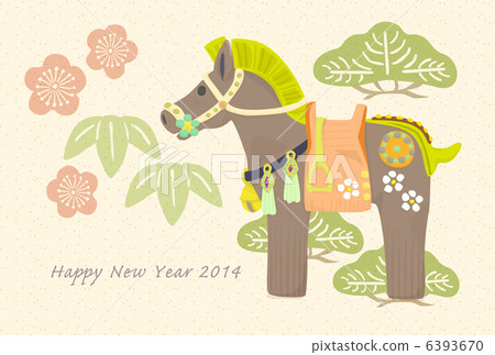 One Hanabi horse's postcard 6393670