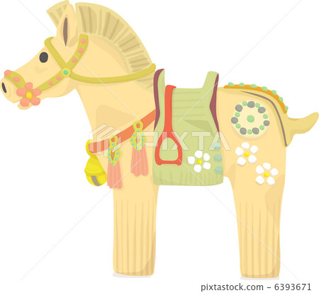 Haniwa horses beige 6393671