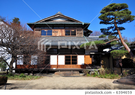 在冬天八尾三井體操運動員的江戶Toyodono庭院 6394659