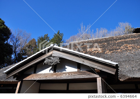 江戶Toyodono花園吉野家(農舍)在冬天 江戶Toyodono花園吉野家(農舍)在冬天 6394664