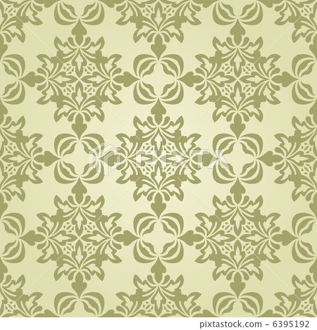 Vector Seamless Vintage Wallpaper Pattern - Stock Illustration [6395192 ...