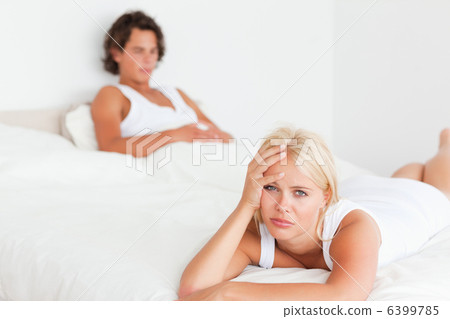 Upset couple after having an argument 6399785