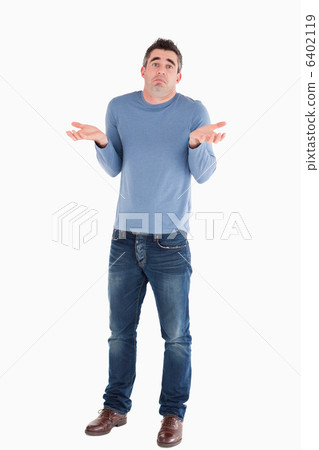 Clueless man posing Clueless man posing 6402119
