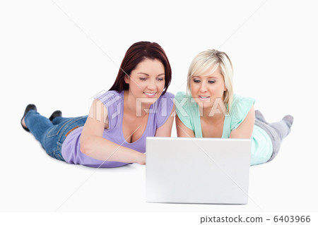 Charming women with a laptop 6403966