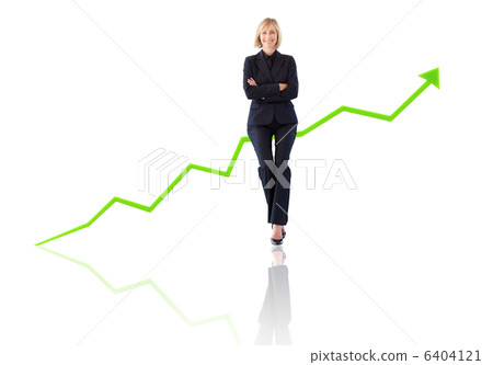 Successful businesswoman with her arms crossed 6404121