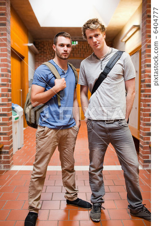 Portrait of handsome students posing 6404777