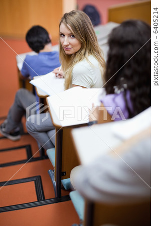 Portrait of a young student being distracted 6405214