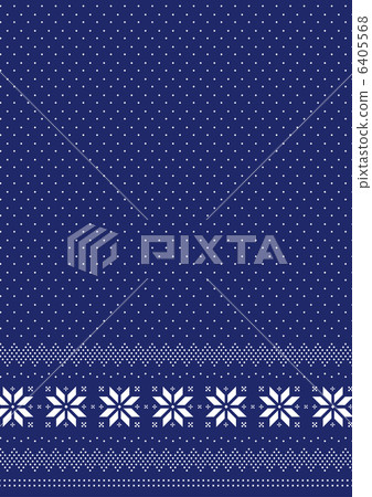 北歐圖案海軍藍 6405568