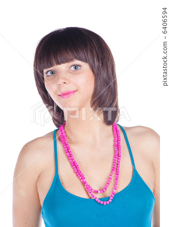 very beautiful smiling brunette 6406594