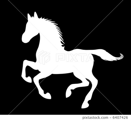 剪影馬 6407426