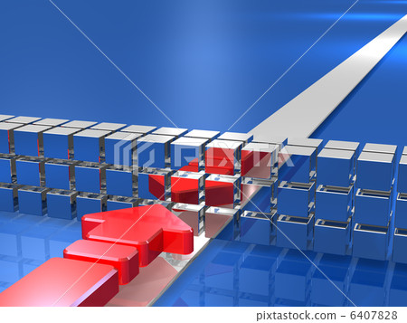 3D rendered image depicting stalemate 6407828