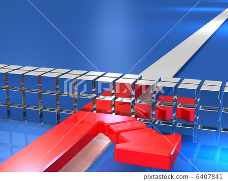3D回報了描述撤退的圖像 6407841