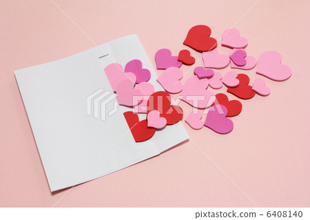Heart that jumps out of the envelope 6408140