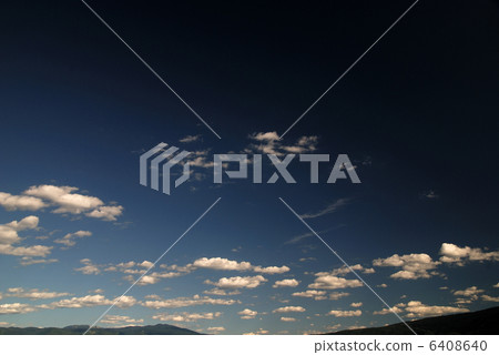 blue sky with dramatic clouds blue sky with dramatic clouds 6408640