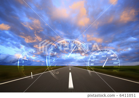 Meter floating on the way of the morning glow 6411051