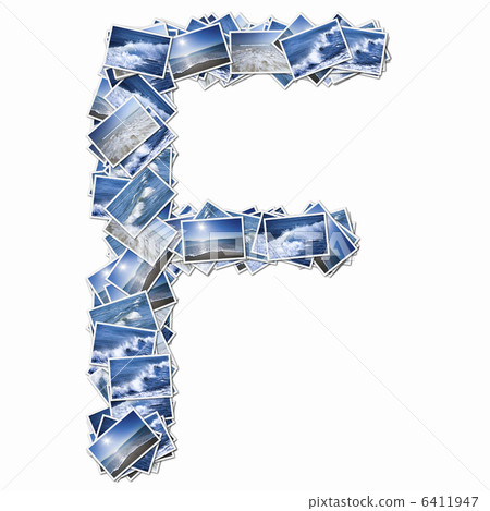Capital letters of the alphabet with pictures of the sea 6411947