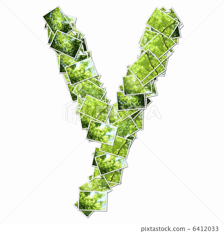 新鮮的綠色字母小寫字母 6412033