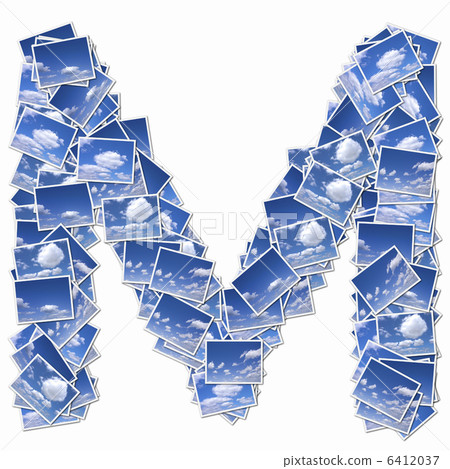 雲照片中的字母大寫字母 雲照片中的字母大寫字母 6412037