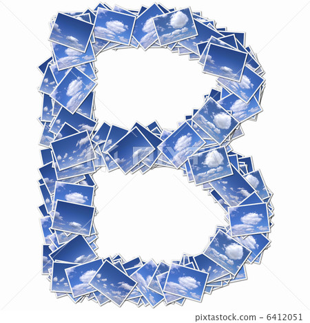 雲照片中的字母大寫字母 6412051