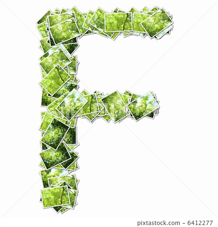 字母表的大寫字母與新綠色的圖片的 字母表的大寫字母與新綠色的圖片的 6412277