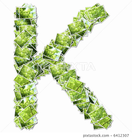 Capital letters of the alphabet with pictures of fresh green Capital letters of the alphabet with pictures of fresh green 6412307