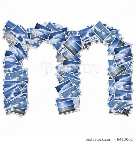 小寫字母的字母與海的圖片 6413001