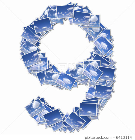 雲照片中的數字 6413114