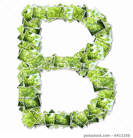 字母表的大寫字母與新綠色的圖片的 6413208