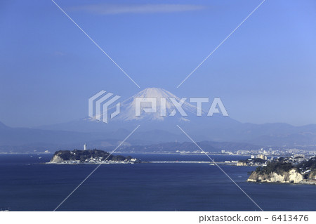 江之島和富士山 江之島和富士山 6413476
