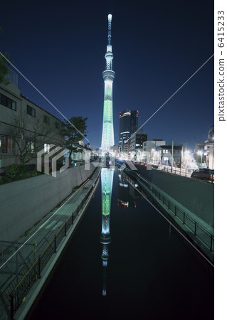 東京晴空塔 夜景 點燈 6415233