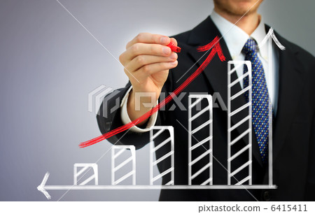 商人和條形圖 商人和條形圖 6415411