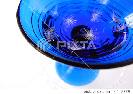 Vase with floating seeds (white background) 6417279