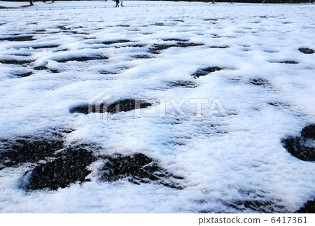 Snow background material · Pattern of residual snow (snow melting of the Imperial Garden) · Horizontal position Snow background material · Pattern of residual snow (snow melting of the Imperial Garden) · Horizontal position 6417361