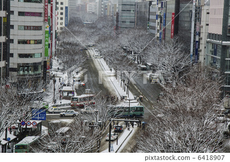 Snowy Aoba street 6418907