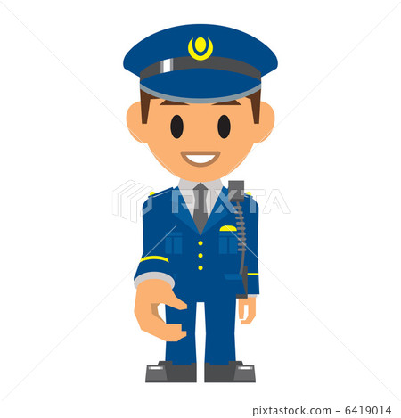 一名警察握手 6419014