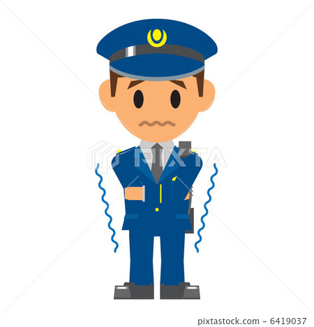 Policeman is cold 6419037