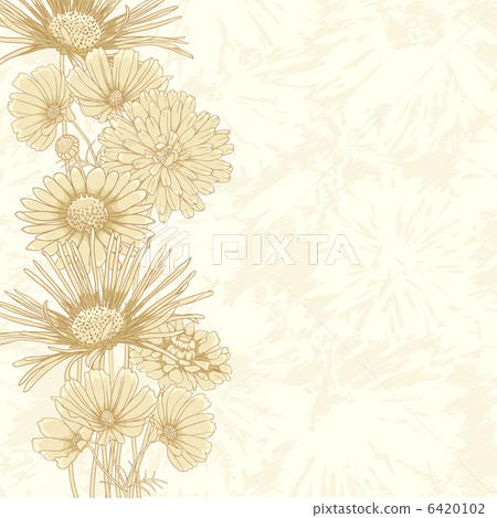 Vintage floral background 6420102