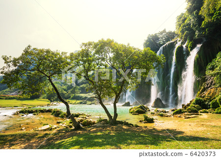 Waterfall in Vietnam 6420373