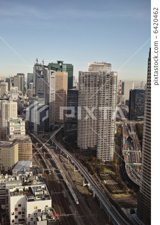 High-rise building group in Tokyo Shiodome 6420462