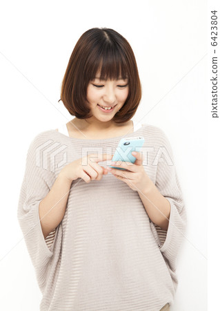 智能手機的女人 6423804