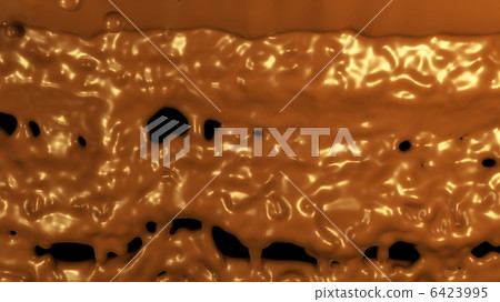 Hot cocoa or chocolate splash on black background Hot cocoa or chocolate splash on black background 6423995