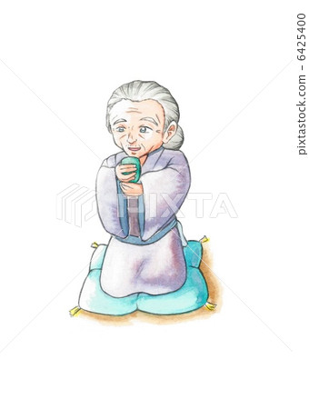 Granny who drinks tea Granny who drinks tea 6425400