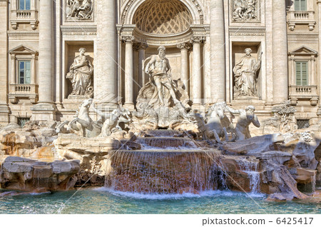 Trevi Fountain. Rome, Italy. Trevi Fountain. Rome, Italy. 6425417