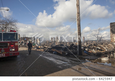One of New York borough area after Hurricane Sandy One of New York borough area after Hurricane Sandy 6425947