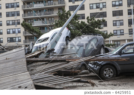 One of New York borough area after Hurricane Sandy 6425951