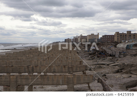 One of New York borough area after Hurricane Sandy 6425959